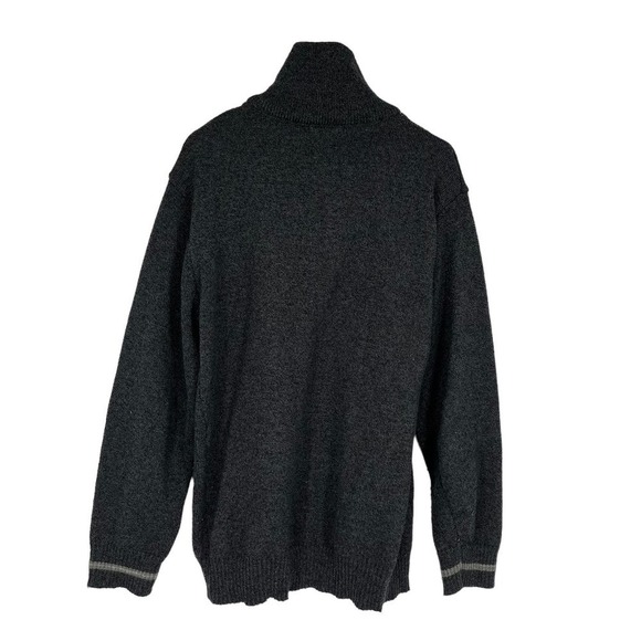 Vintage Sweater Pronti Argyle Gray High Neck‎ 1/4 Zip Men’s 3X - Picture 2 of 10